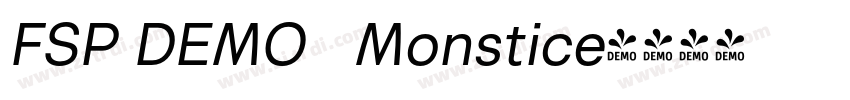 FSP DEMO   Monstice字体转换